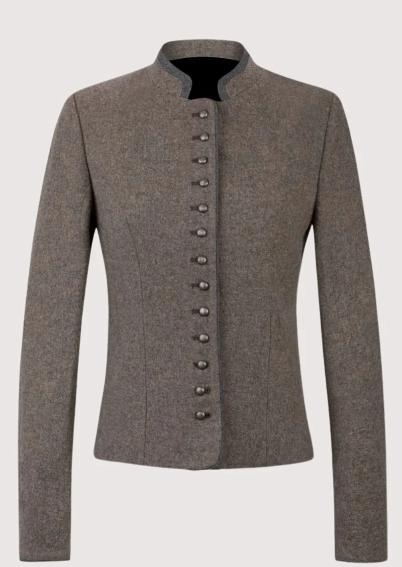 Womens Taupe Trachten Jacket