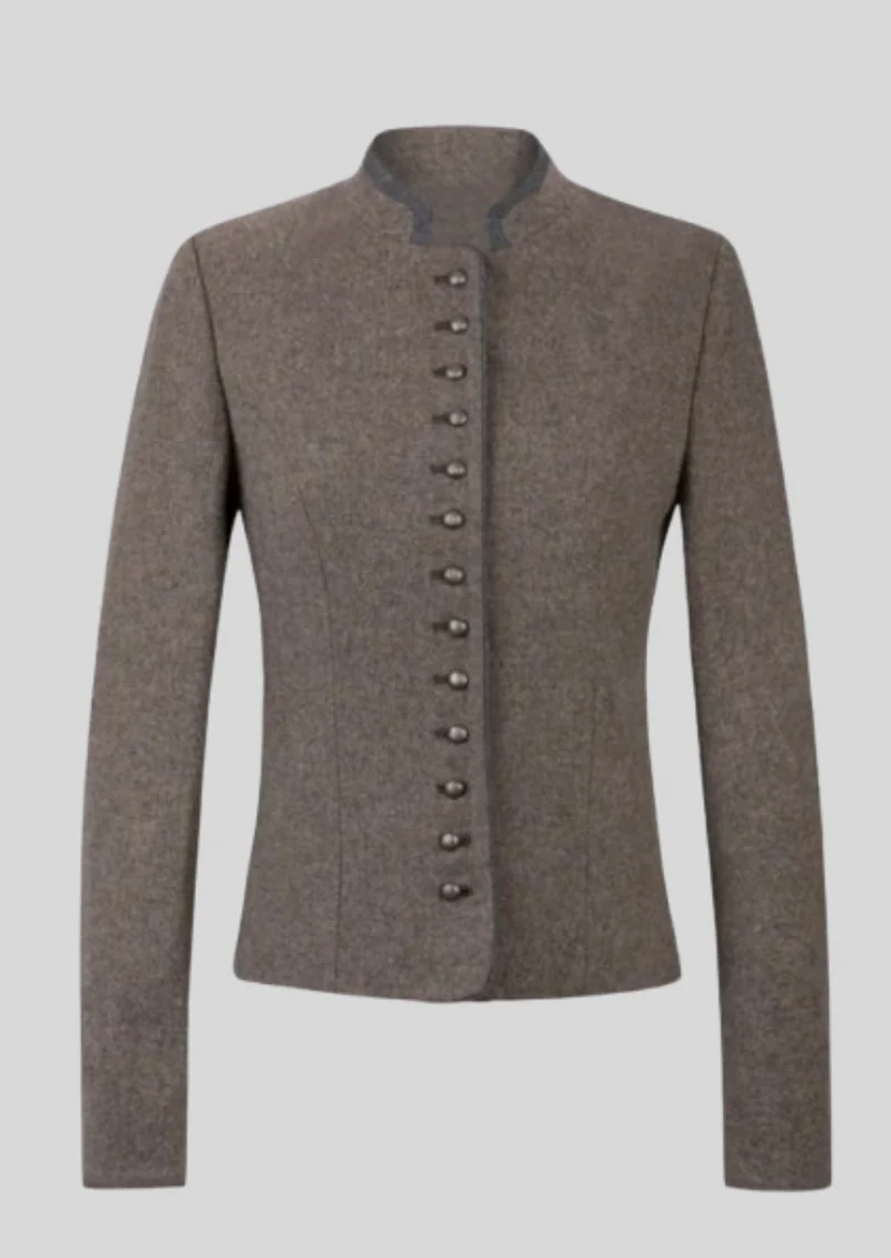Womens Taupe Trachten Jacket