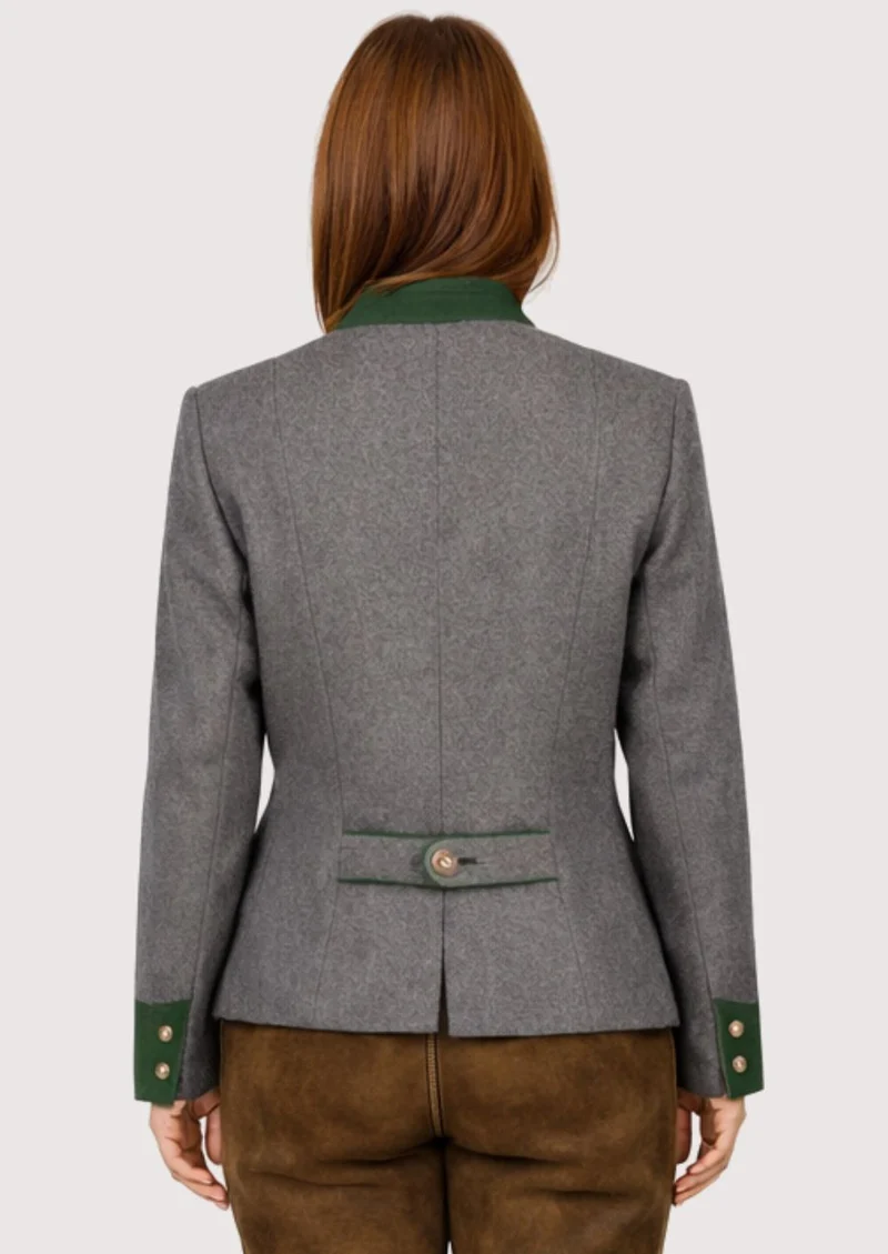Women’s Grey Green Trachten Jacket