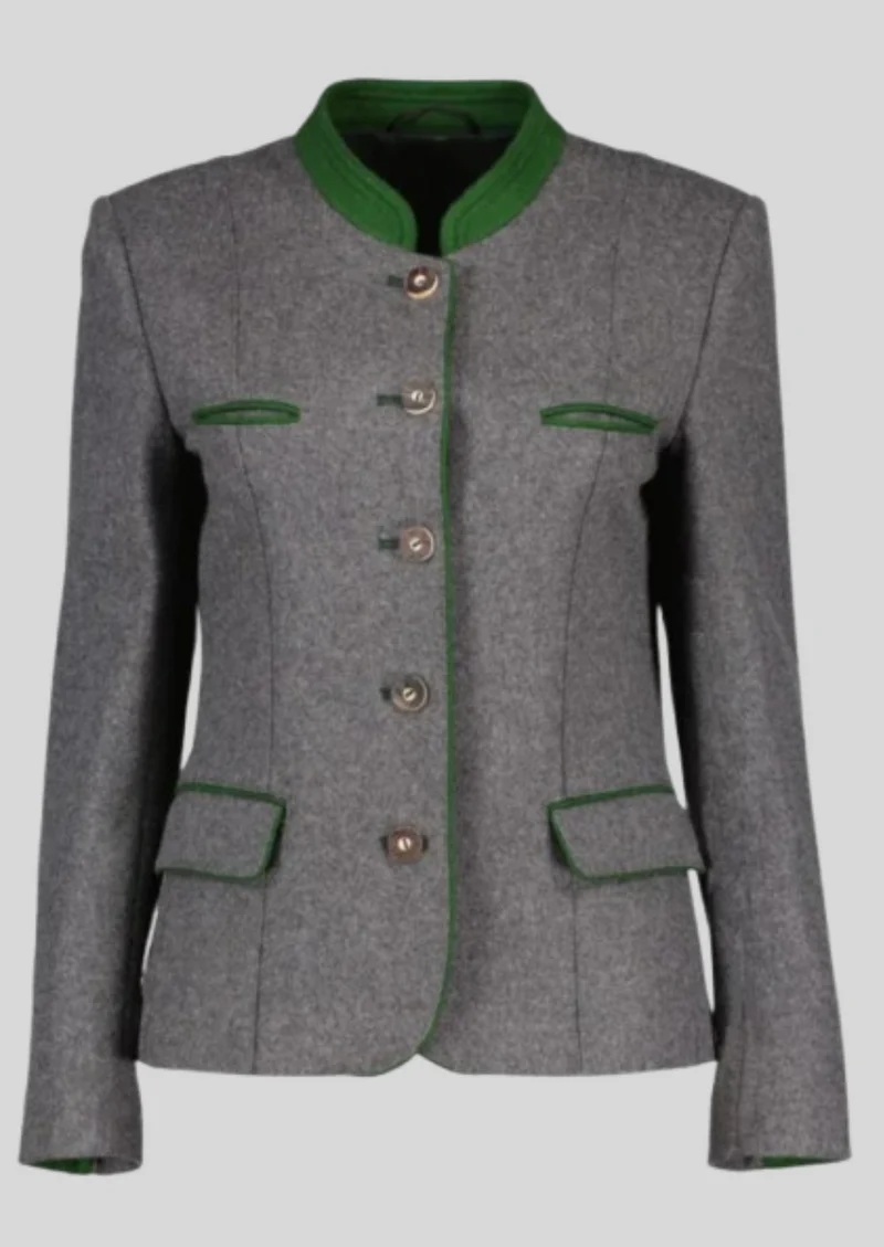 Women’s Grey Green Trachten Jacket