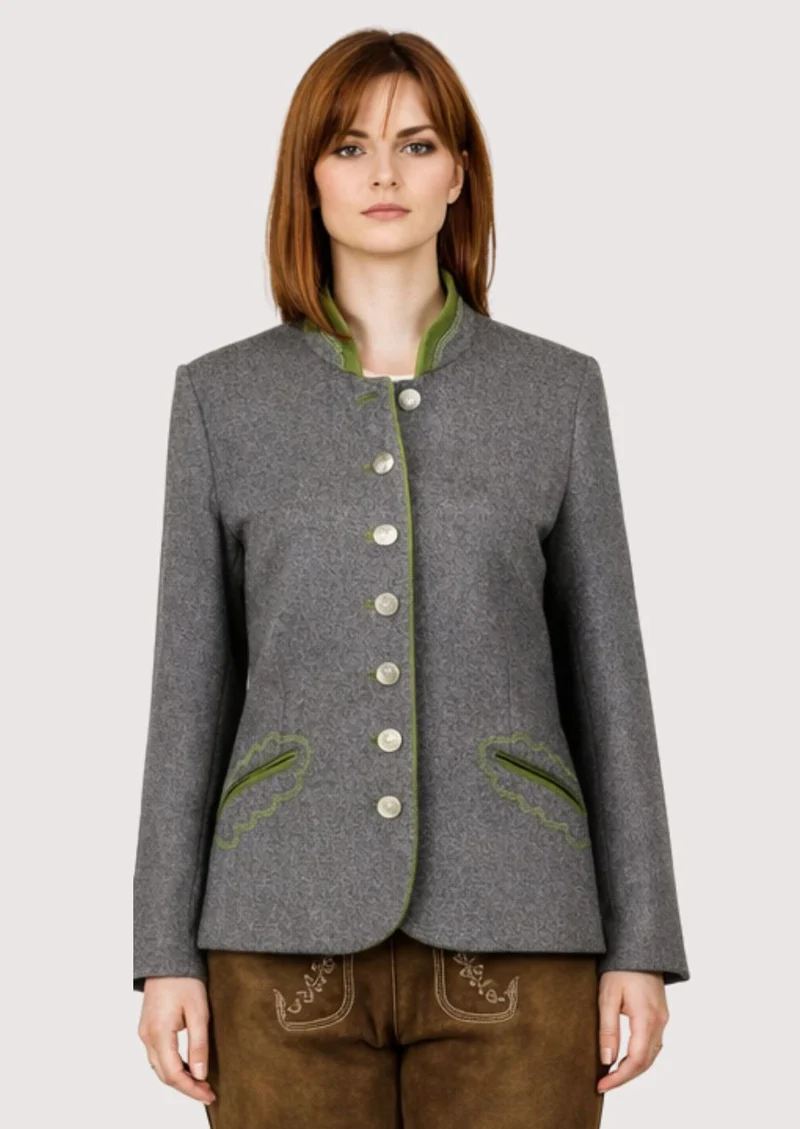 Women’s Trachten Grey Green Jacket