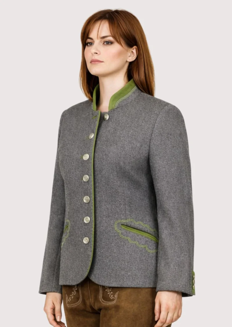 Women’s Trachten Grey Green Jacket