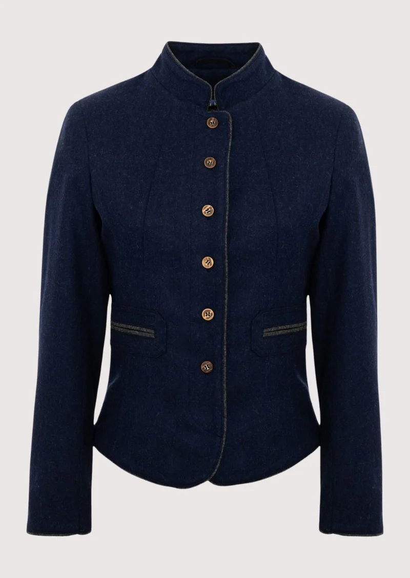 Womens Navy Blue Trachten Jacket