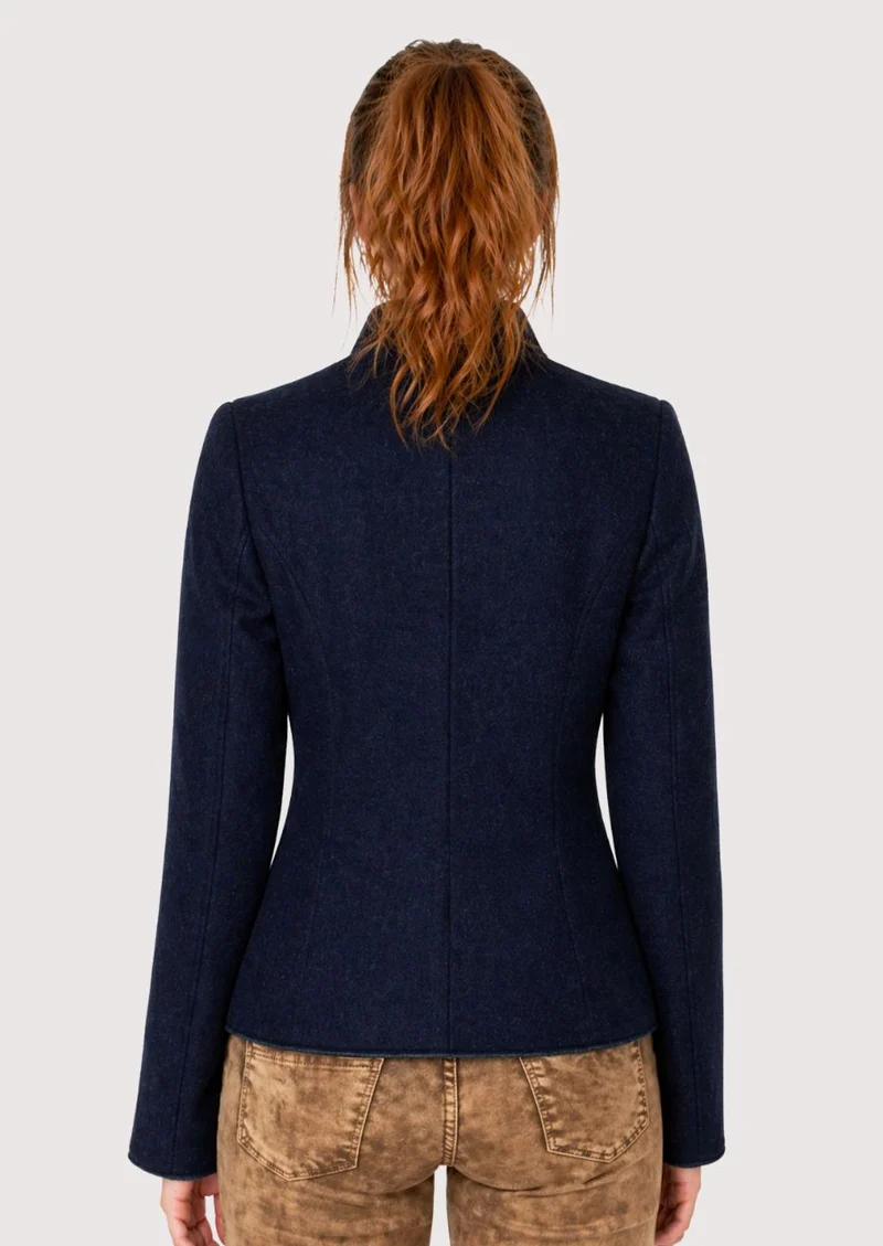 Womens Navy Blue Trachten Jacket