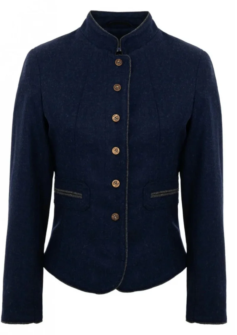 Womens Navy Blue Trachten Jacket