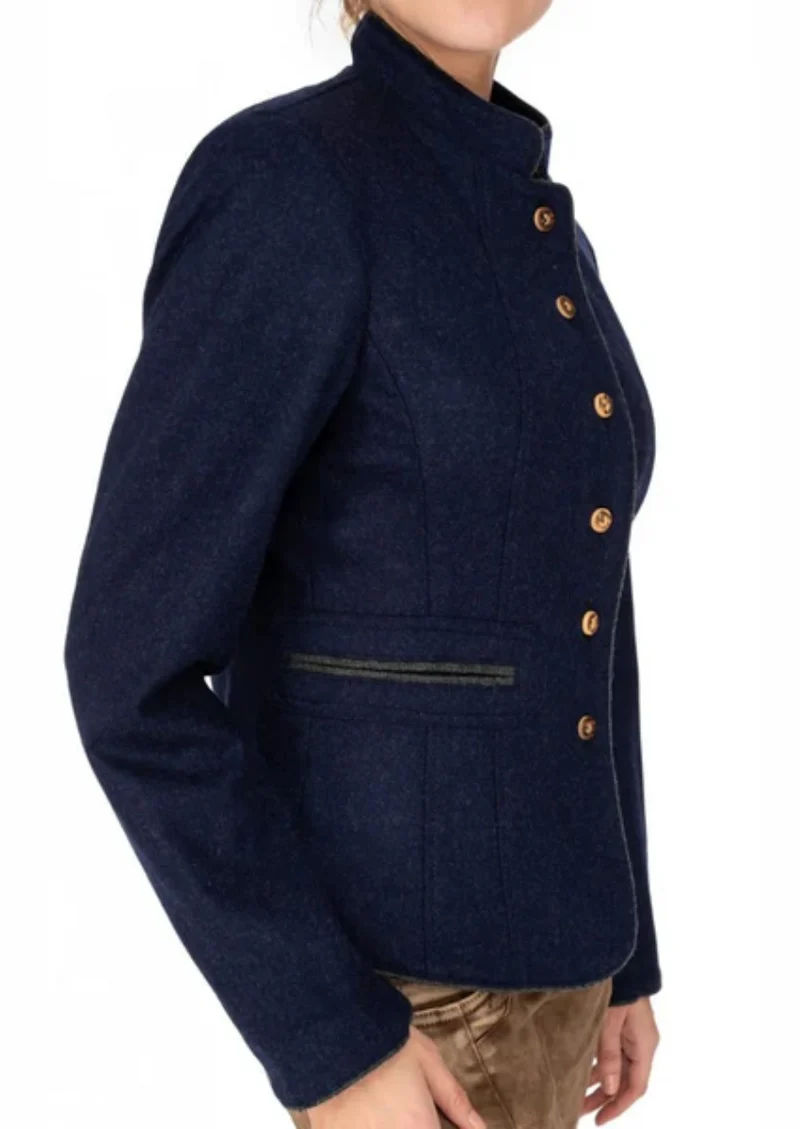 Womens Navy Blue Trachten Jacket