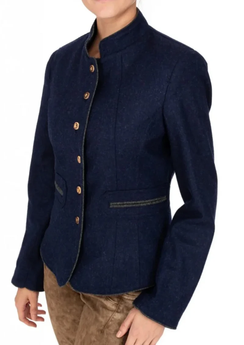 Womens Navy Blue Trachten Jacket