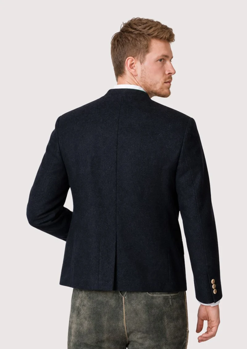 Mens Dark Navy Trachten Jacket Fit