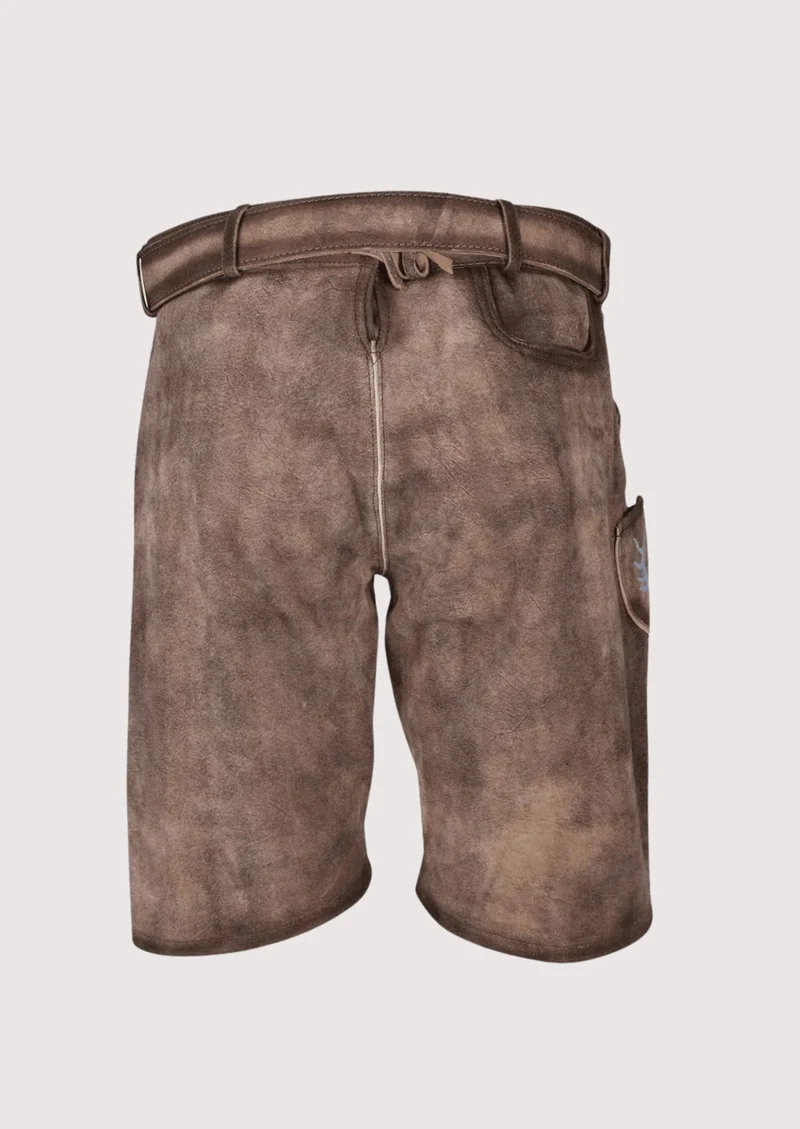 Men’s Bavarian Lederhosen Blue Trim