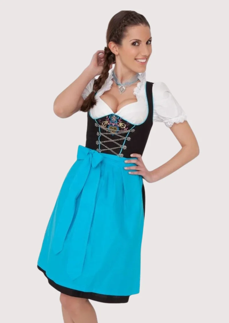 Women’s Turquoise Dirndl Dress Fit