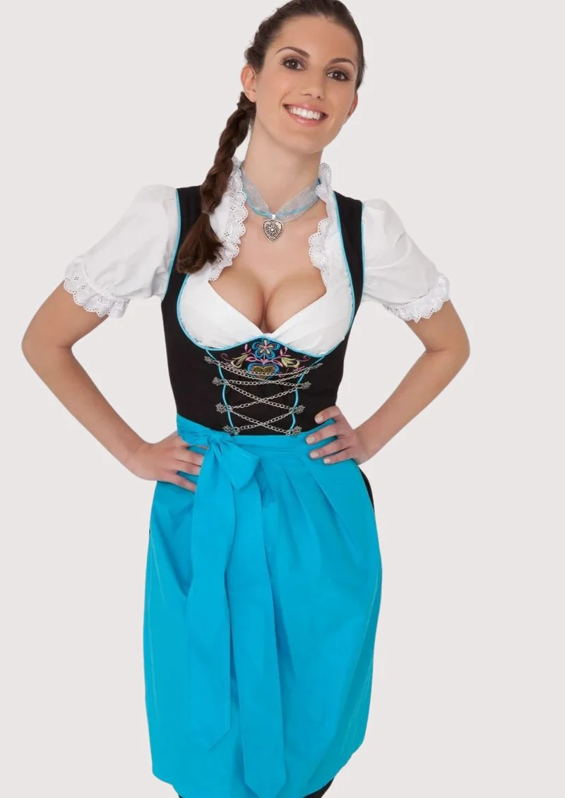 Women’s Turquoise Dirndl Dress Fit