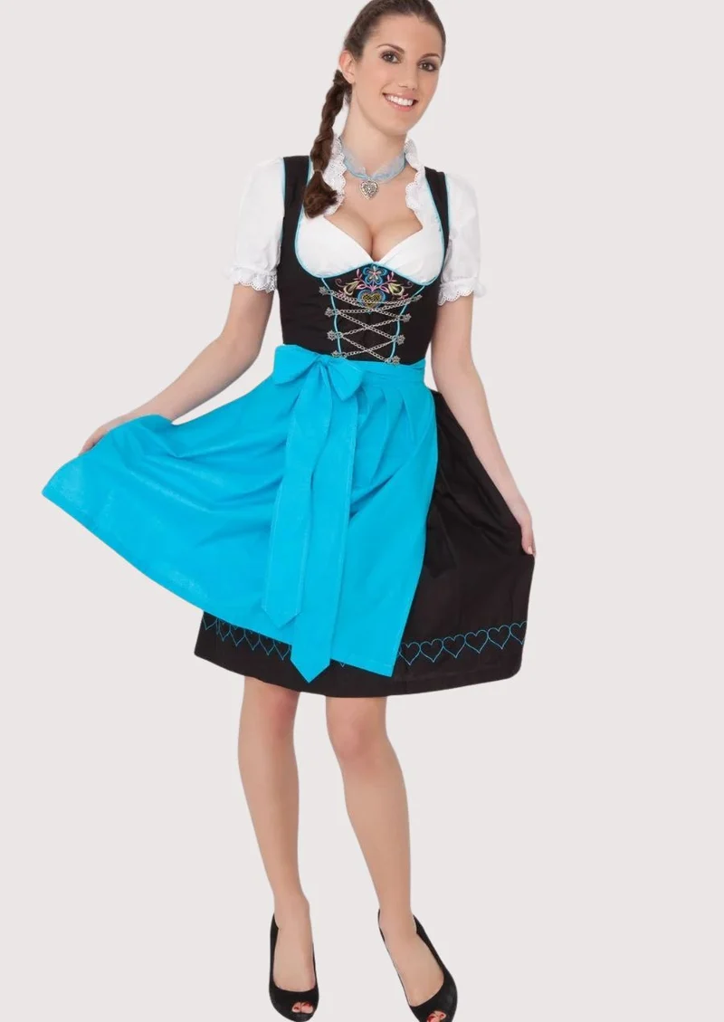 Women’s Turquoise Dirndl Dress Fit