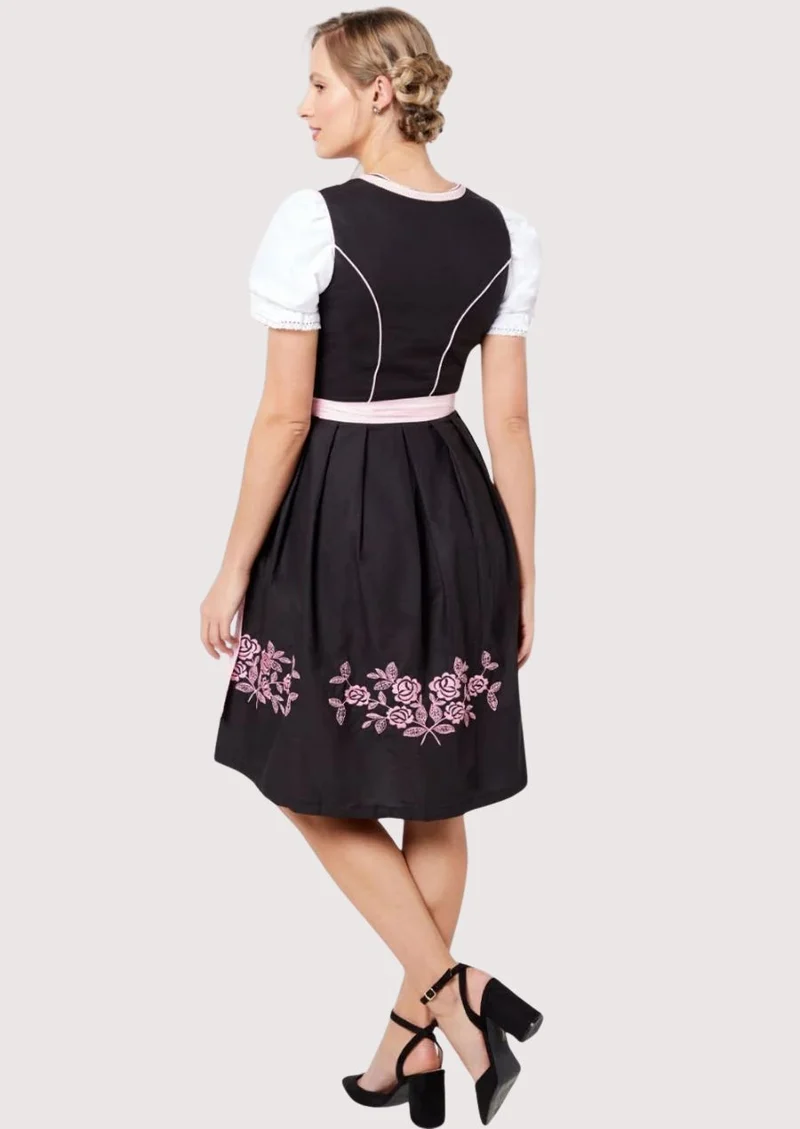 Women’s Pink Apron Dirndl Dress
