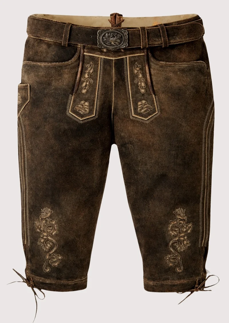Mens Alpine Forest Brown Bundhosen