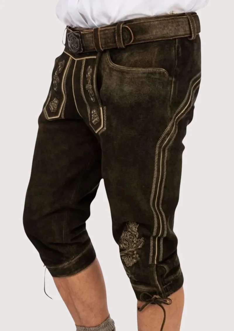 Mens Alpine Forest Brown Bundhosen