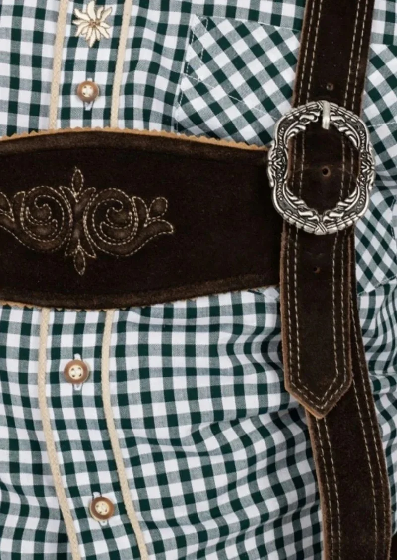 Mens Vintage Alpine Brown Bundhosen