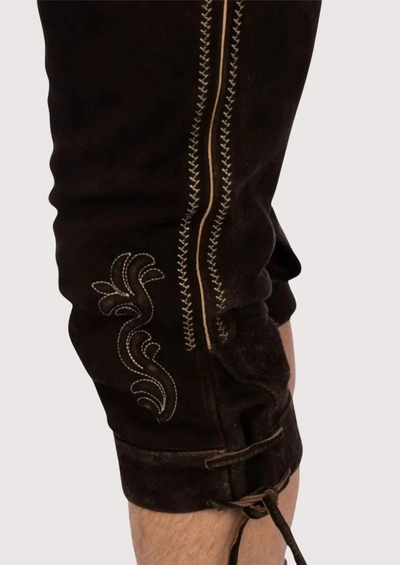 Mens Vintage Alpine Brown Bundhosen