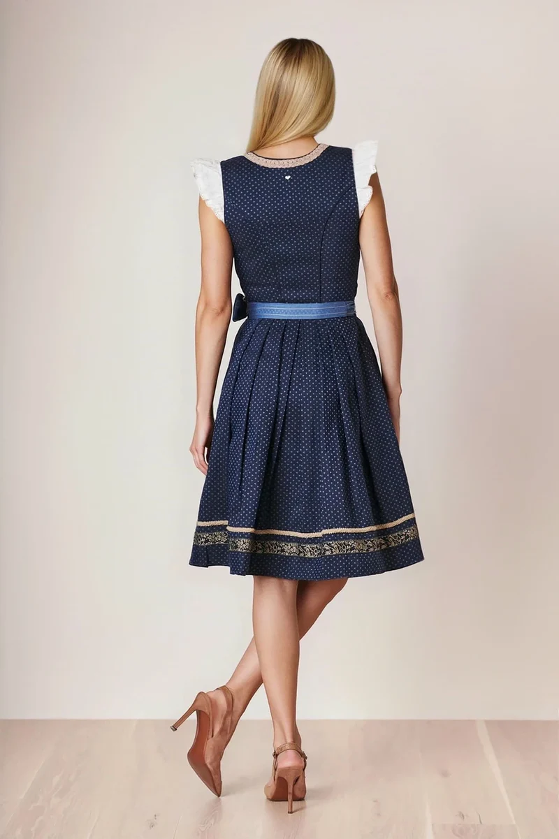 Julia Trentini Mia Midi Dirndl, Blue — 60cm