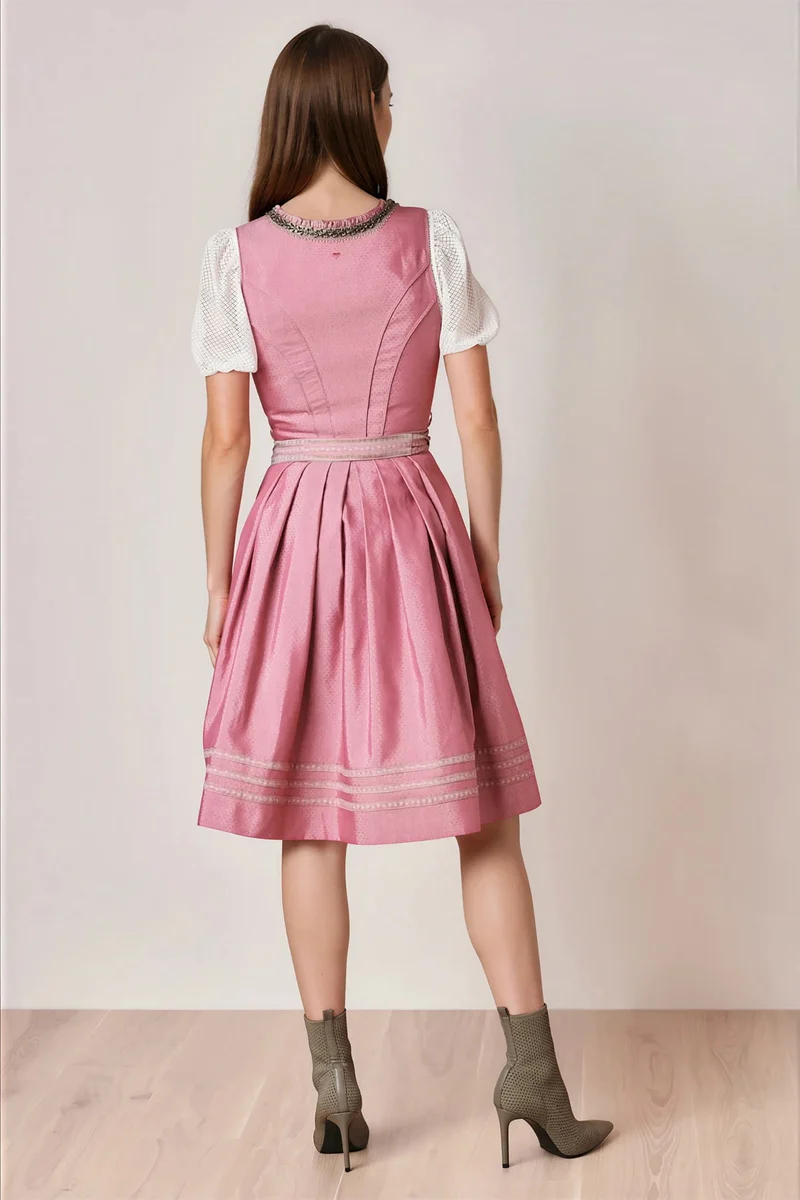 Julia Trentini Frederika Midi Dirndl, Rose — 60cm