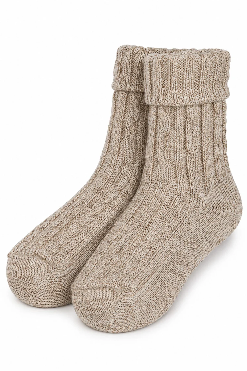 Kinder Trachten Socken zur Lederhose 35648 | Braun Meliert