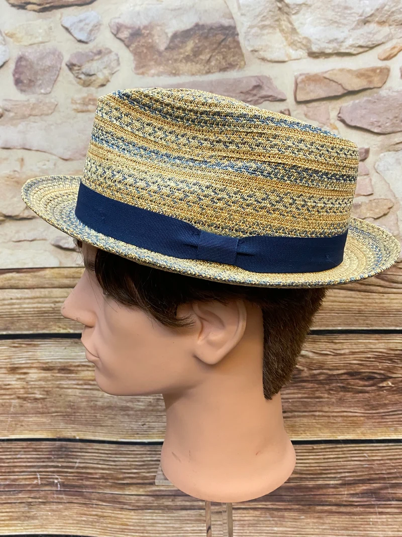 Goorin Bros Strohhut natur blau Gr. L