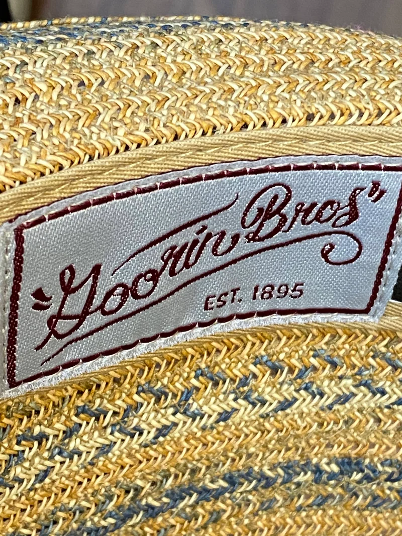 Goorin Bros Strohhut natur blau Gr. L