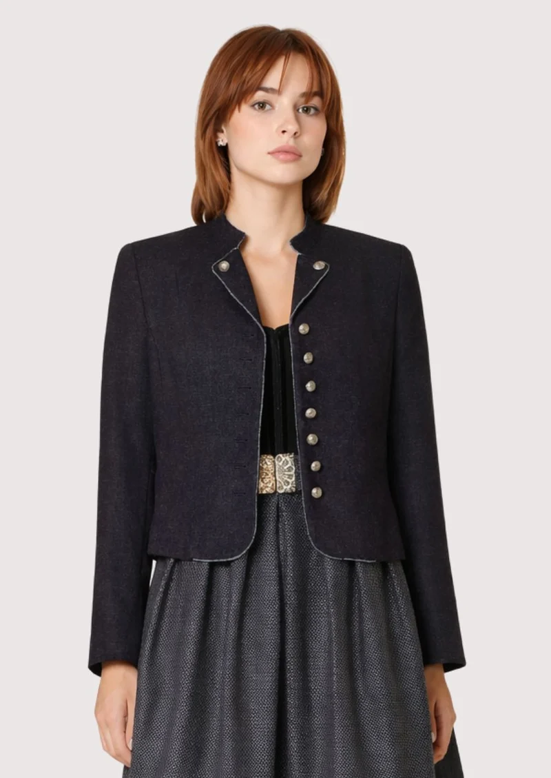 Womens Dark Grey Trachten Jacket