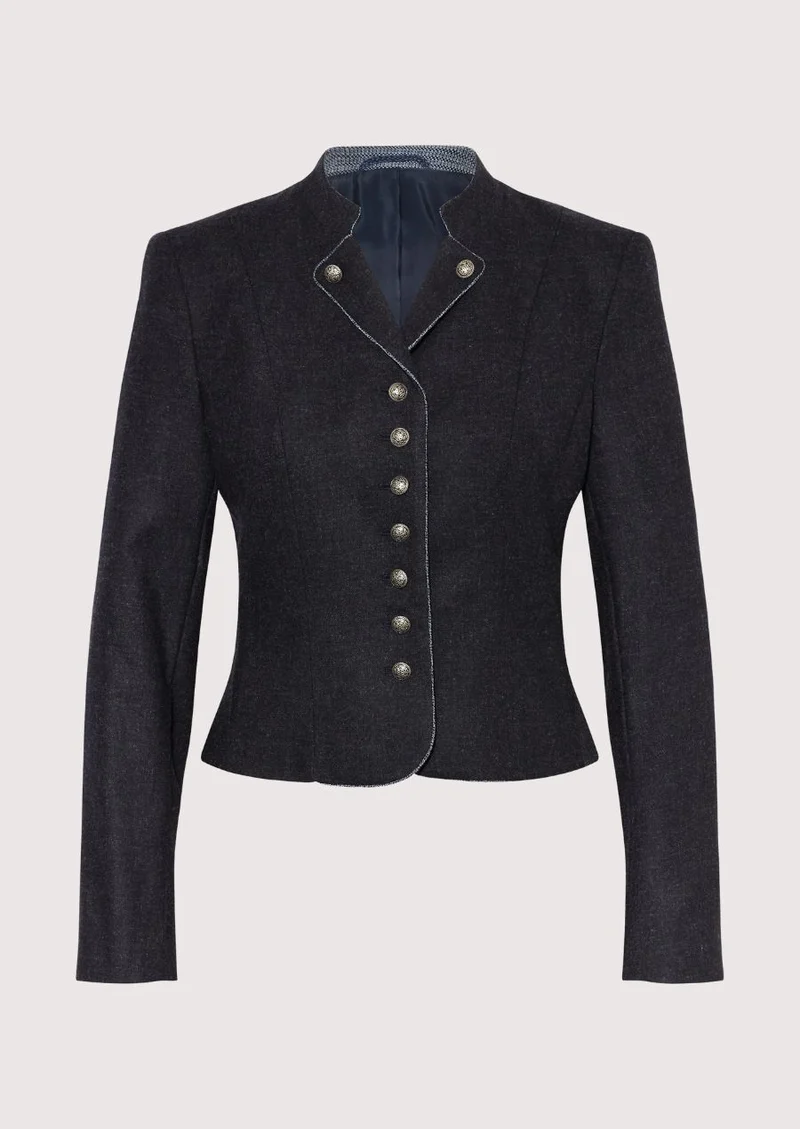 Womens Dark Grey Trachten Jacket