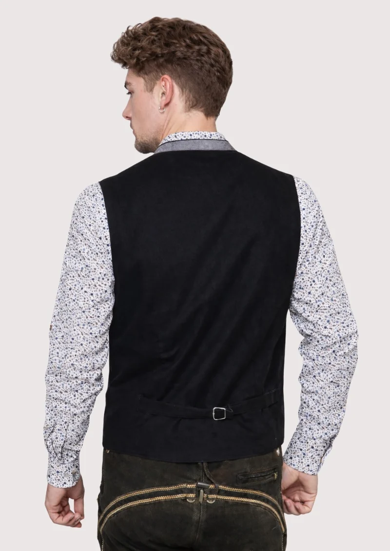Premium Black Oktoberfest Festive Vest – Celebrate in Style