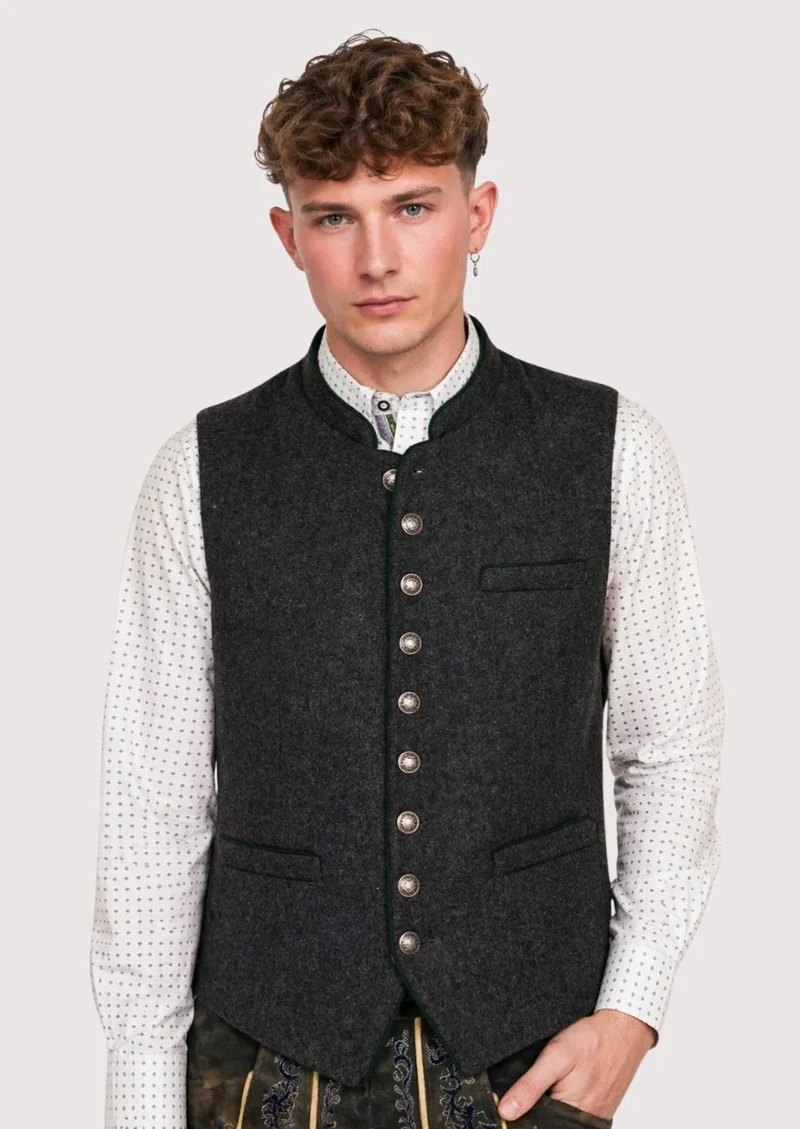 Mens Classic Charcoal Alpine Vest