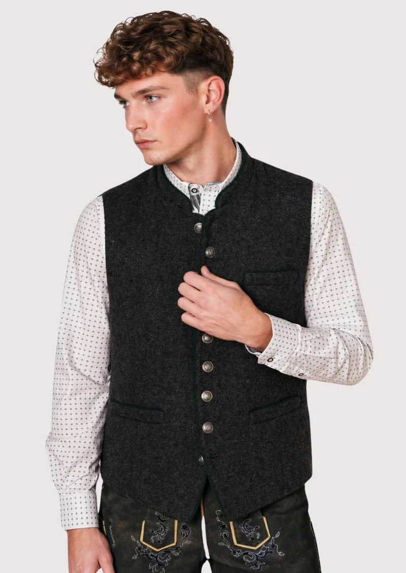 Mens Classic Charcoal Alpine Vest