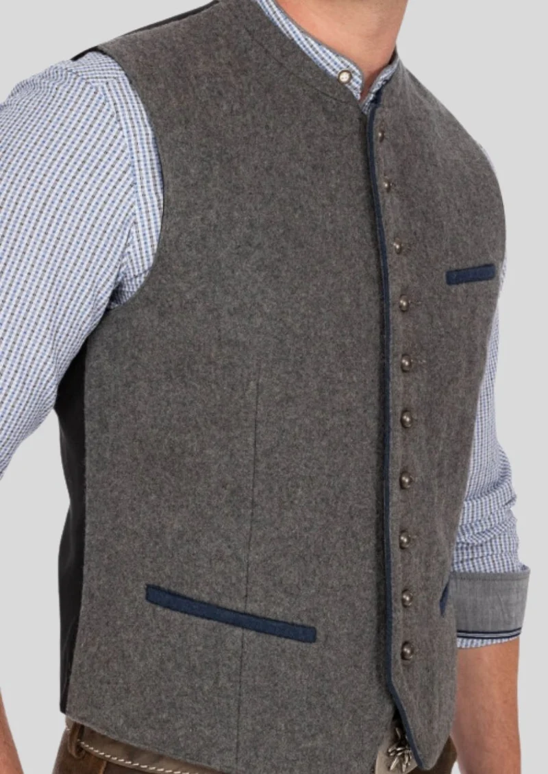 Elegant Trachten Waistcoat Grey – Style Meets Tradition