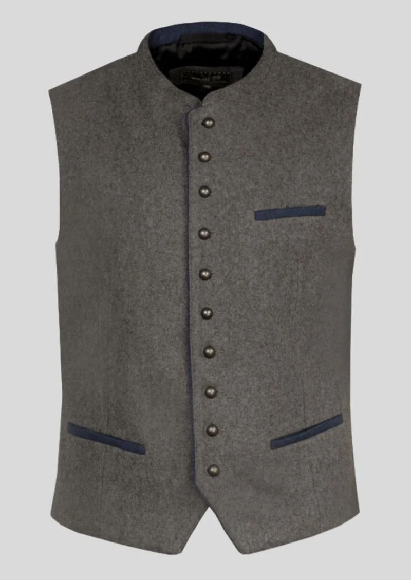 Elegant Trachten Waistcoat Grey – Style Meets Tradition