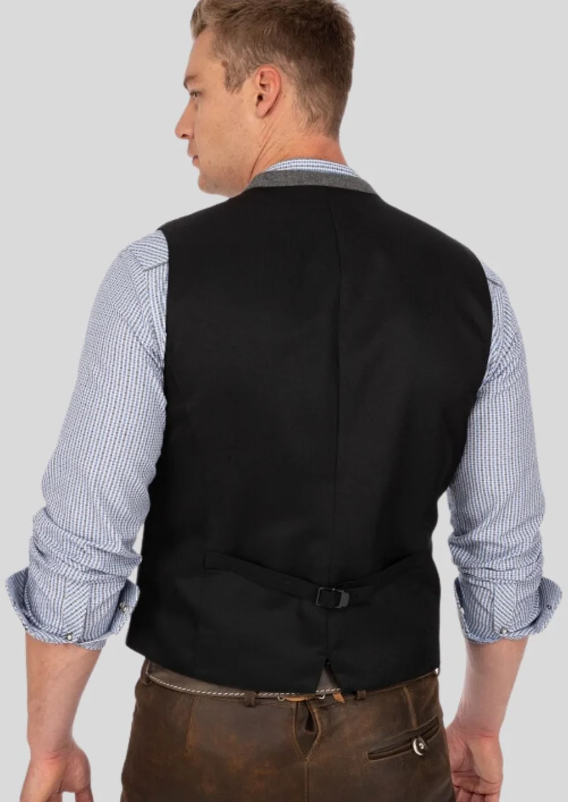 Elegant Trachten Waistcoat Grey – Style Meets Tradition