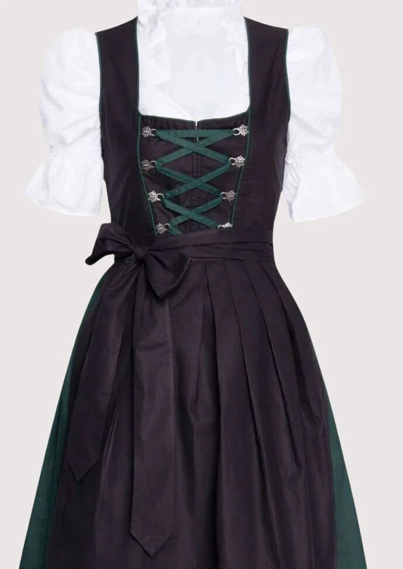 Women’s Emerald Black Dirndl Dress
