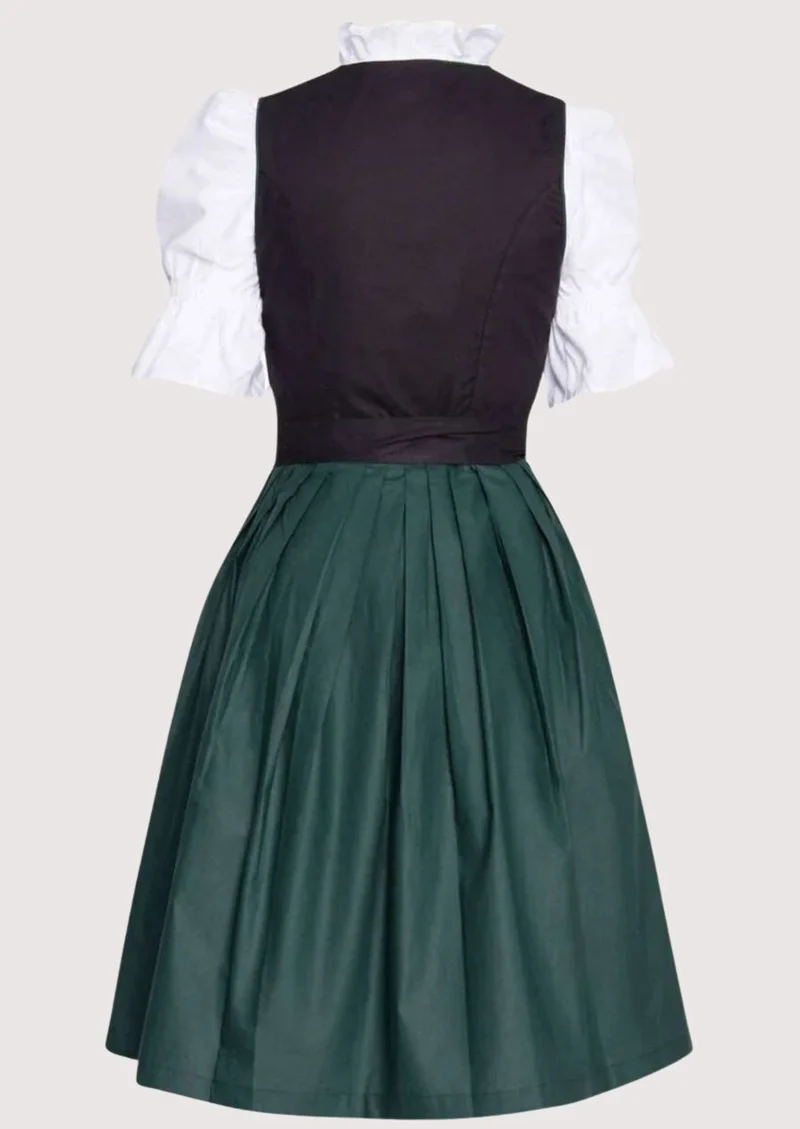 Women’s Emerald Black Dirndl Dress
