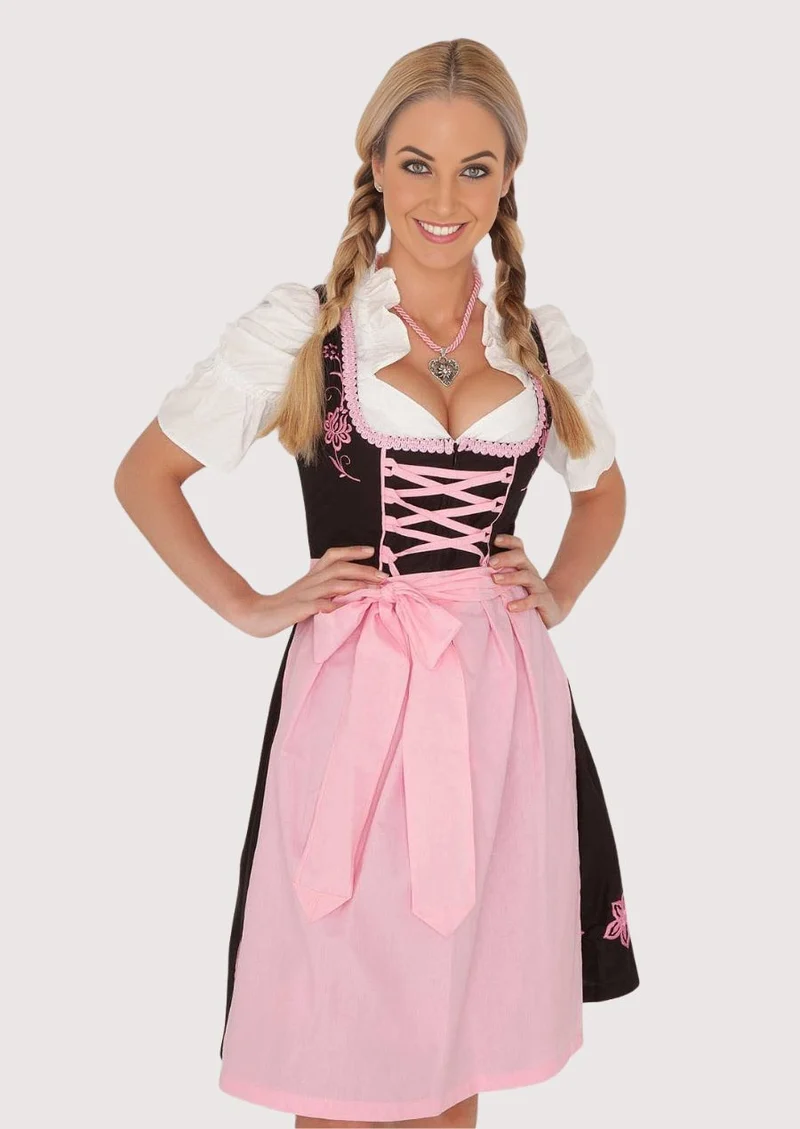 Women’s Bavarian Pink Dirndl Dress