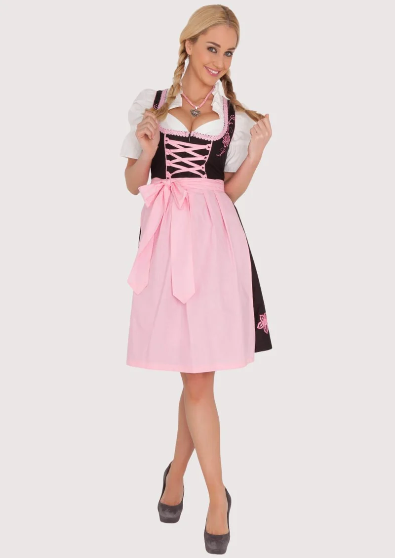Women’s Bavarian Pink Dirndl Dress