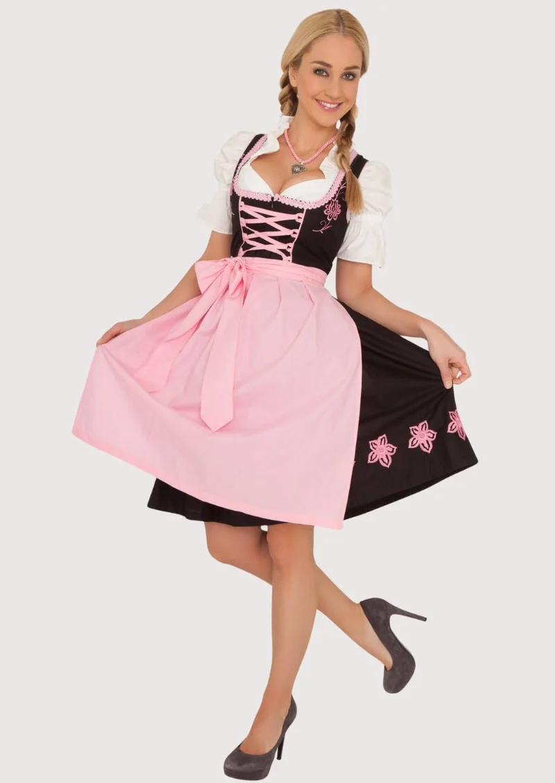 Women’s Bavarian Pink Dirndl Dress