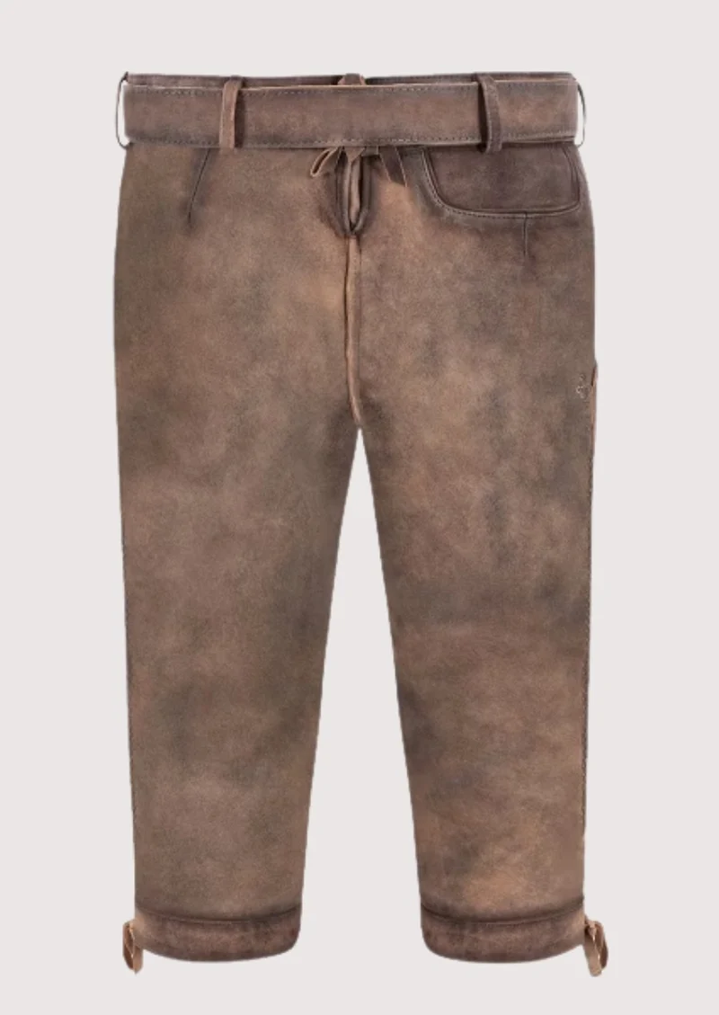 Mens Alpine Taupe Brown Bundhosen