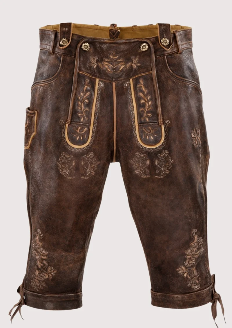 Mens Rustic Brown Bundhosen Style