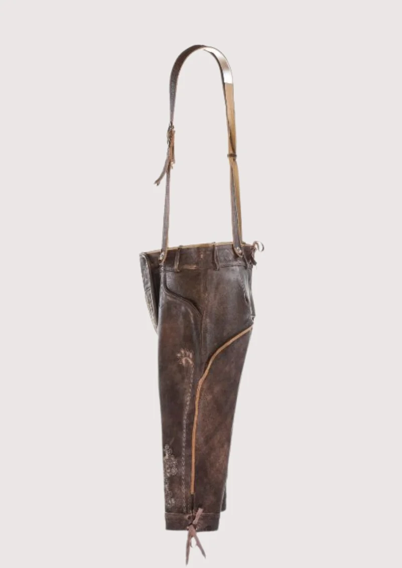 Mens Rustic Brown Bundhosen Style