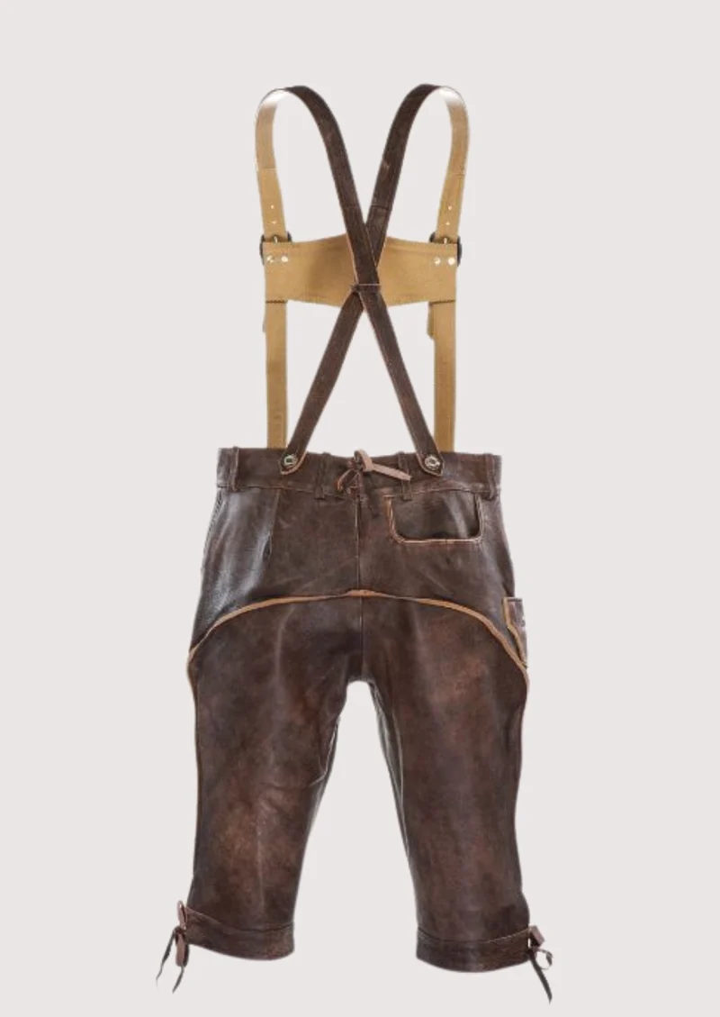 Mens Rustic Brown Bundhosen Style