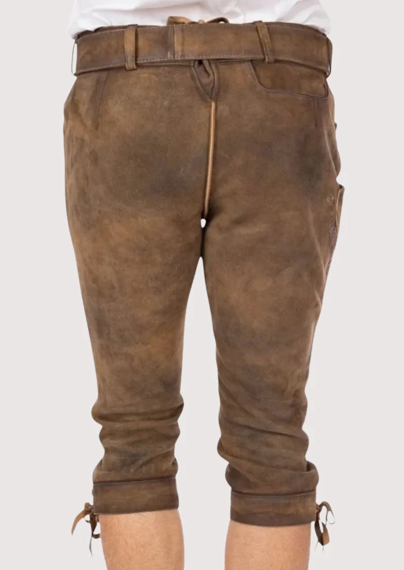 Mens Vintage Rustic Tan Bundhosen