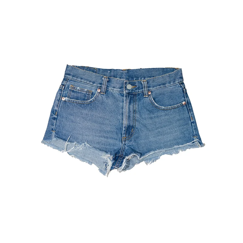 Frayed Jean Shorts