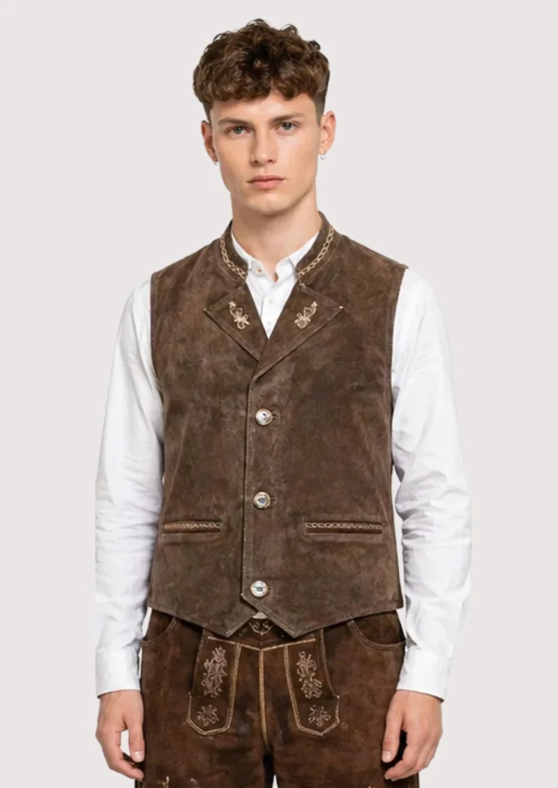 Classic Suede Leather Vest