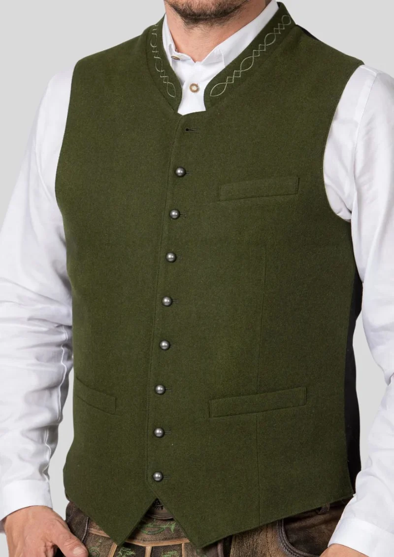 Traditional Green Trachten Vest – Stylish & Sophisticated