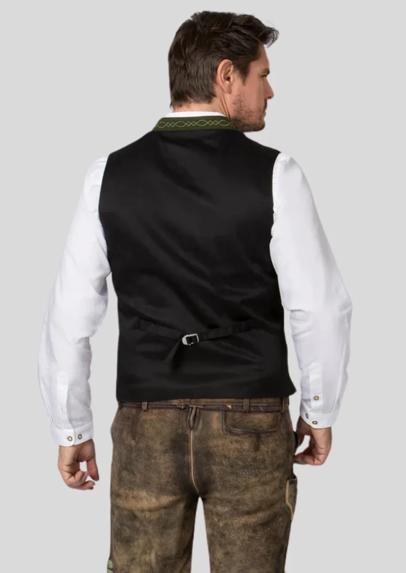 Traditional Green Trachten Vest – Stylish & Sophisticated