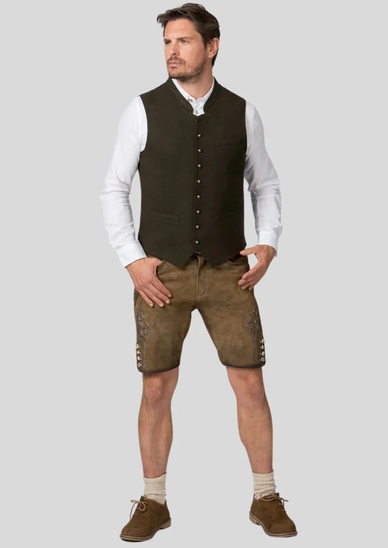 Mens Olive Green Alpine Vest Top