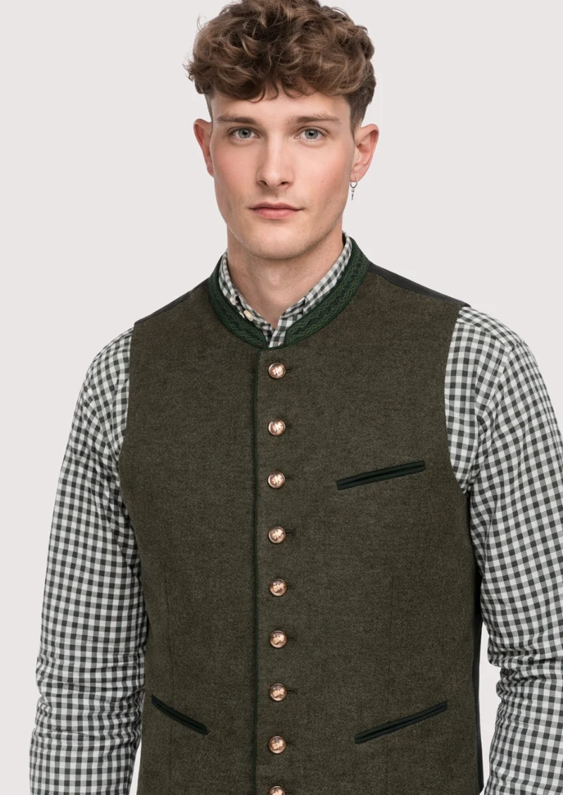 Alpine Warmth Wool Vest – Classic Trachten Design